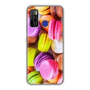 Чехол с изображением вкусной еды для TECNO Camon 15 Air (Макаруны)
