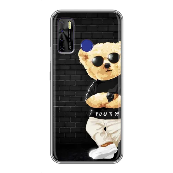 Чехол с рисунком «Мишка в очках» для TECNO Camon 15 Air Чехол с рисунком «Мишка в очках» для TECNO Camon 15 Air