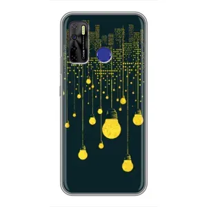 Силіконові Чохли Коханій людині для TECNO Camon 15 Air (Нічне місто)
