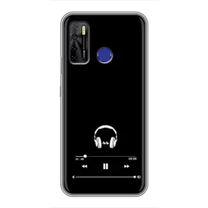 Чохол з картинками на чорному фоні для TECNO Camon 15 Air (Плеєр)