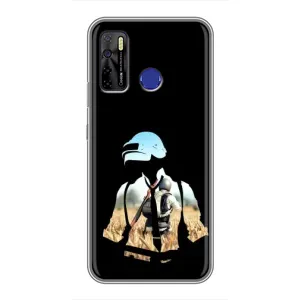 Чохол з картинкою "Герой Pubg" на TECNO Camon 15 Air (Пубг мен)
