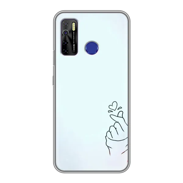 Чохол з малюнком «Сердечко на блакитному» для TECNO Camon 15 Air Чохол з малюнком «Сердечко на блакитному» для TECNO Camon 15 Air