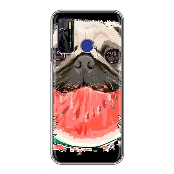 Чехол с рисунком «Смешной Мопс» для TECNO Camon 15 Air Чехол с рисунком «Смешной Мопс» для TECNO Camon 15 Air