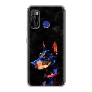 Бампер для TECNO Camon 15 Air з картинкою "Песики" (Собака Мопсік)