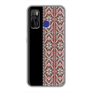 Силіконовый Чохол на TECNO Camon 15 Air з картинкой Вишиванки (Стильна вишиванка)