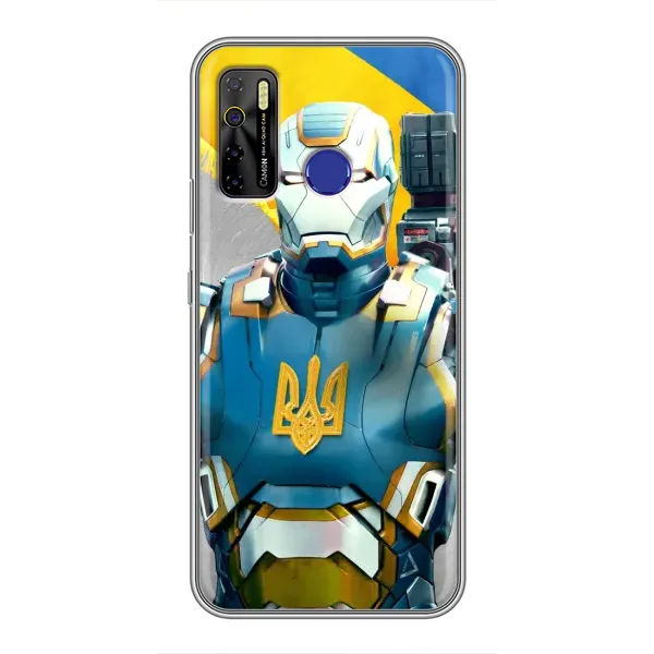 Чехол с рисунком «Украинский робокоп» для TECNO Camon 15 Air