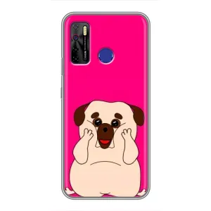 Чохол (ТПУ) Милі песики для TECNO Camon 15 Air (Веселий Мопсік)