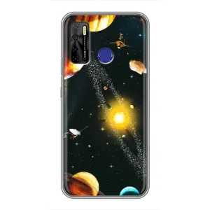 Чохол (ТПУ) з планетами на TECNO Camon 15 Air (Вид з космосу)