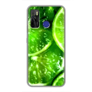 Чехол с изображением вкусной еды для TECNO Camon 15 Air (Яркий ЛАЙМ)