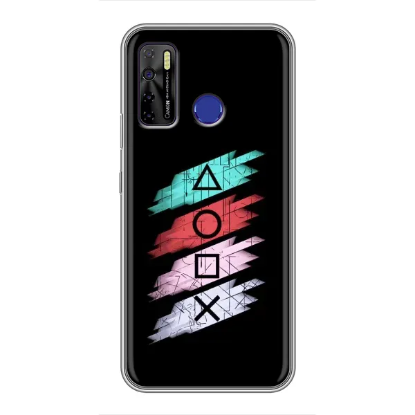Чехол с рисунком «Значки Sony» для TECNO Camon 15 Air Чехол с рисунком «Значки Sony» для TECNO Camon 15 Air