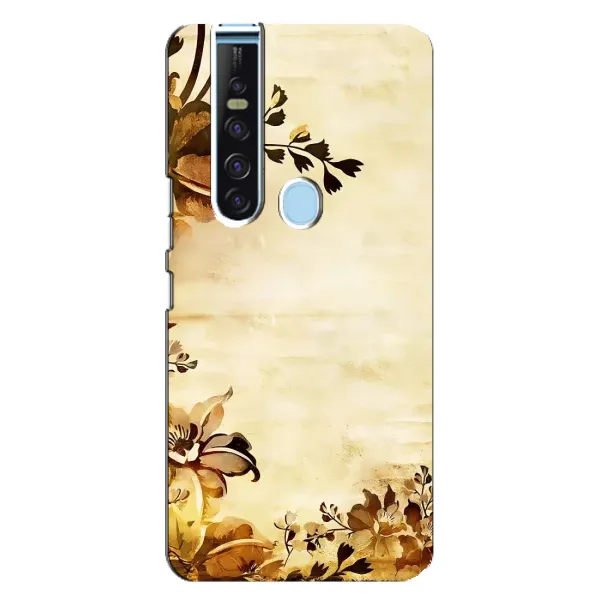 Чехол с рисунком «Арт-цветы» для TECNO Camon 15 Pro Чехол с рисунком «Арт-цветы» для TECNO Camon 15 Pro