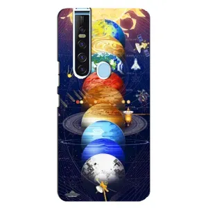 Чехол (ТПУ) с планетами на TECNO Camon 15 Pro (Арт планети)