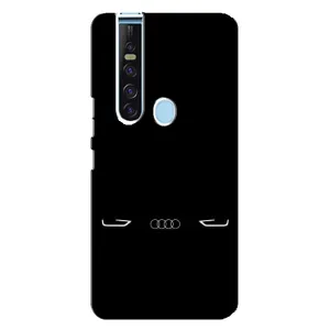 Силиконовый бампер с картинкой машины на TECNO Camon 15 Pro (Силует Audi)