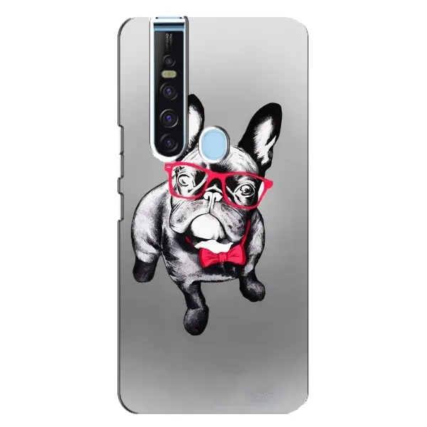 Чохол з малюнком «Бульдог в окулярах» для TECNO Camon 15 Pro Чохол з малюнком «Бульдог в окулярах» для TECNO Camon 15 Pro