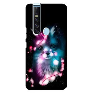 Чехол с Лисичкой для TECNO Camon 15 Pro (Черная Лиса)