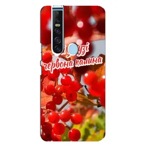 Силиконовый Чехол на TECNO Camon 15 Pro (Я-Украина) (Червона Калина)