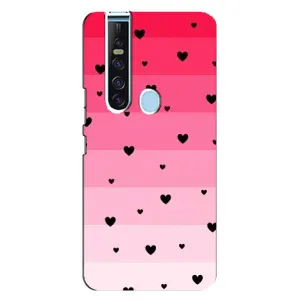 Чехлы с тематикой "Маленькие Сердечки" на TECNO Camon 15 Pro (Чорные сердечки)