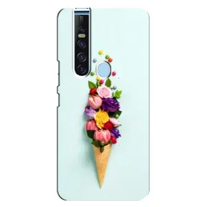 Чехлы с тематикой "ЦВЕТЫ" на TECNO Camon 15 Pro (Цветок-мороженное)