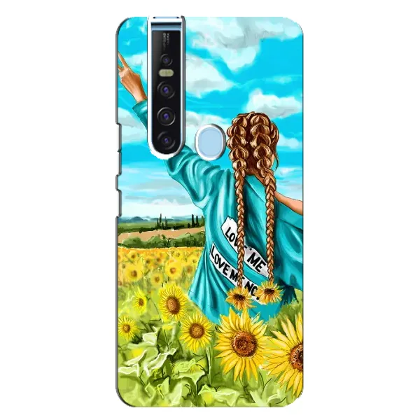 Чехол с рисунком «Девушка на поле» для TECNO Camon 15 Pro Чехол с рисунком «Девушка на поле» для TECNO Camon 15 Pro