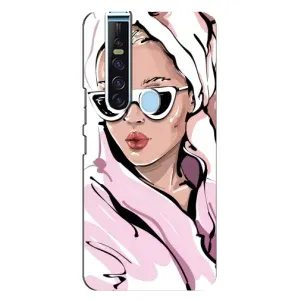 Чехол с картинкой Модные Девчонки TECNO Camon 15 Pro (Девушка в халате)