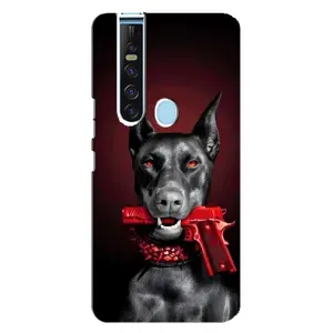 Чехол ДОБЕРМАН для TECNO Camon 15 Pro (Доберман злой)
