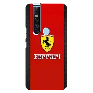 Силиконовый бампер с картинкой машины на TECNO Camon 15 Pro (Ferrari Logo)