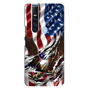 Чехол Флаг USA для TECNO Camon 15 Pro (Флаг USA)