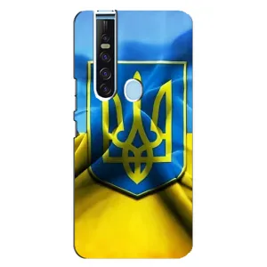 Чохол з картинкою (Патріотичний ГЕРБ) на TECNO Camon 15 Pro (Герб і Прапор України)