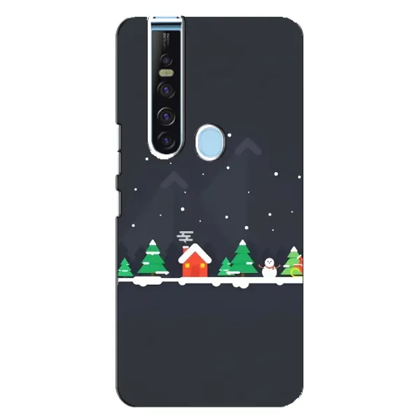 Чехол с рисунком «Город зимний» для TECNO Camon 15 Pro Чехол с рисунком «Город зимний» для TECNO Camon 15 Pro