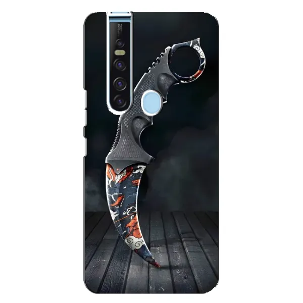 Чехол с рисунком «Кинжал КС ГО» для TECNO Camon 15 Pro Чехол с рисунком «Кинжал КС ГО» для TECNO Camon 15 Pro