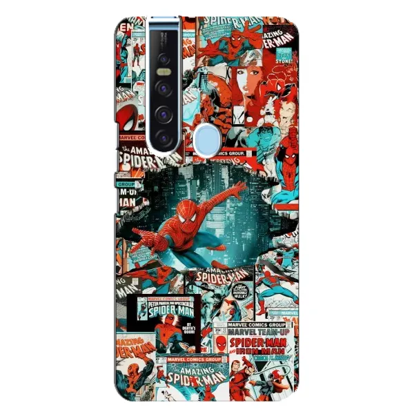 Чехол с рисунком «Комиксы Человек Паук» для TECNO Camon 15 Pro Чехол с рисунком «Комиксы Человек Паук» для TECNO Camon 15 Pro