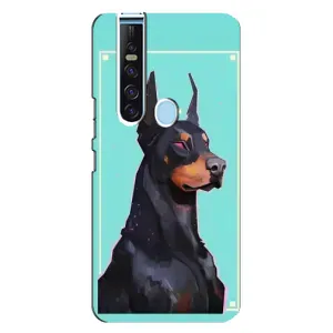 Чехол ДОБЕРМАН для TECNO Camon 15 Pro (Король доберман)