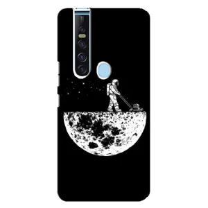Силиконовый Чехол с принтом "Космонавты" на TECNO Camon 15 Pro (Космонавт)