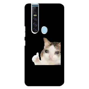 Бампер с принтом Мемы для TECNO Camon 15 Pro (Кот в слезах)