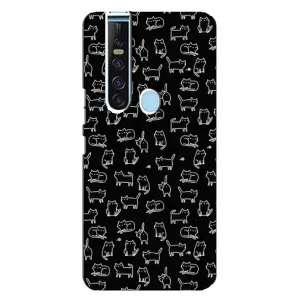 Чехол на тематику: Коты для TECNO Camon 15 Pro (Котики на черном)
