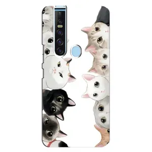 Силиконовый чехол с котиком для TECNO Camon 15 Pro (Коты)