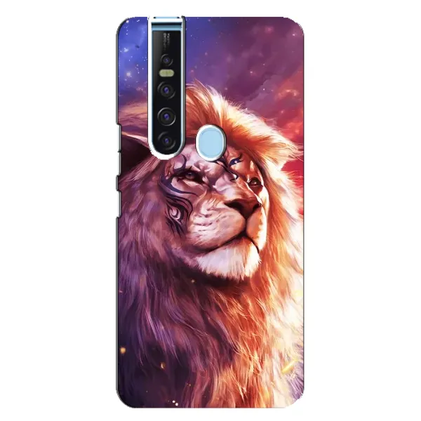 Чехол с рисунком «Красочный ЛЕВ» для TECNO Camon 15 Pro