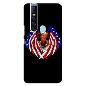 Чехол Флаг USA для TECNO Camon 15 Pro (Крылья США)