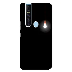 Чехол с картинками на черном фоне для TECNO Camon 15 Pro (Лампочка)