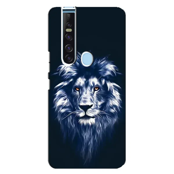 Чехол с рисунком «Лев - синий» для TECNO Camon 15 Pro