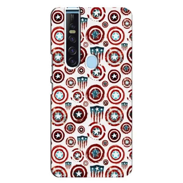 Чохол з малюнком «Марвел щити» для TECNO Camon 15 Pro Чохол з малюнком «Марвел щити» для TECNO Camon 15 Pro