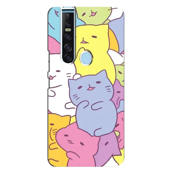 Чехол с рисунком «Милые котики» для TECNO Camon 15 Pro Чехол с рисунком «Милые котики» для TECNO Camon 15 Pro