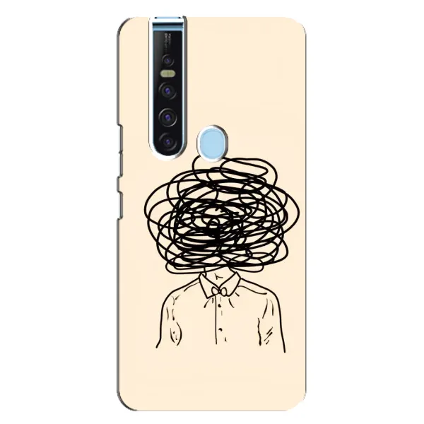 Чехол с рисунком «Мысли» для TECNO Camon 15 Pro Чехол с рисунком «Мысли» для TECNO Camon 15 Pro