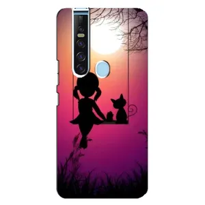 Чехол с рисунком «На качели» для TECNO Camon 15 Pro