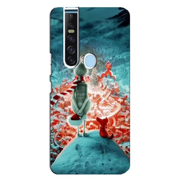 Чехол с рисунком «Новогодний Гринч» для TECNO Camon 15 Pro