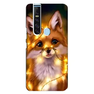 Чехол с Лисичкой для TECNO Camon 15 Pro (Новогодний лисенок)