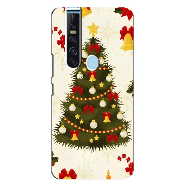 Чехол с рисунком «Новогодний принт» для TECNO Camon 15 Pro Чехол с рисунком «Новогодний принт» для TECNO Camon 15 Pro