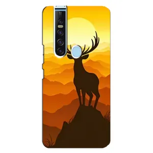 Чехлы с изображением разных животных для TECNO Camon 15 Pro (Силуэт Оленя)