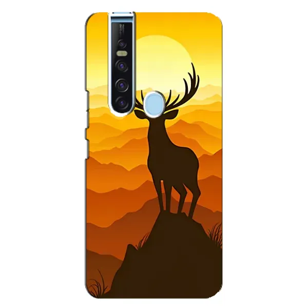 Чехол с рисунком «Силуэт Оленя» для TECNO Camon 15 Pro Чехол с рисунком «Силуэт Оленя» для TECNO Camon 15 Pro