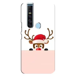 Чехол Санта Клаус для TECNO Camon 15 Pro (Олененок)